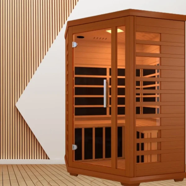 Sauna à infrarouge pour 2 personnes en coin – Image 4